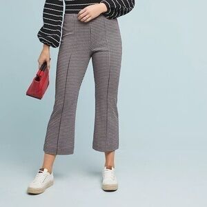 Anthropologie Eva Franco houndstooth flare pants